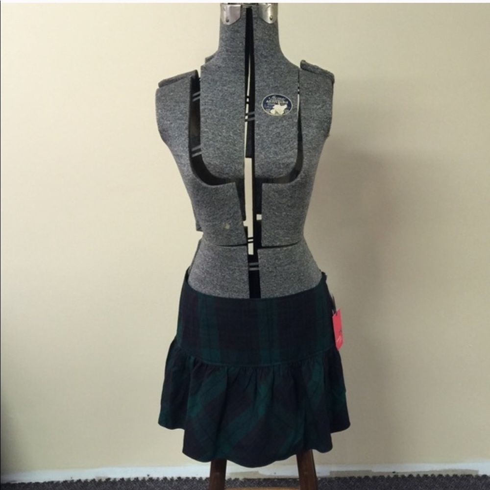 New Large Green & Navy Plaid Tommy Girl by Tommy Hilfiger - Picture 2 of 3